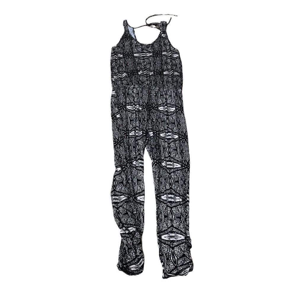 Mind Code Women Black & White Jumpsuit